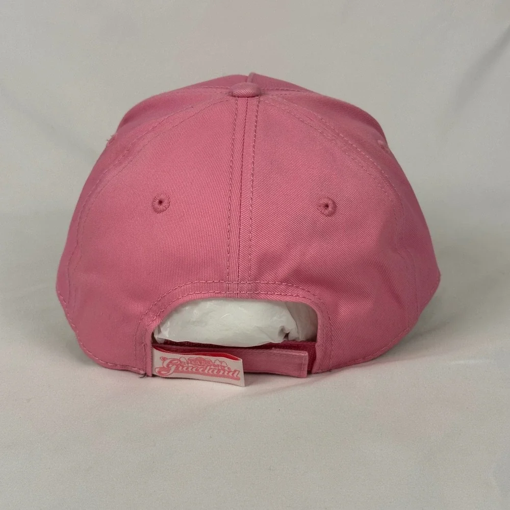 Vintage 2005 Elvis Direct from Graceland Hat Women OSFA Pink Metallic Logo Cap